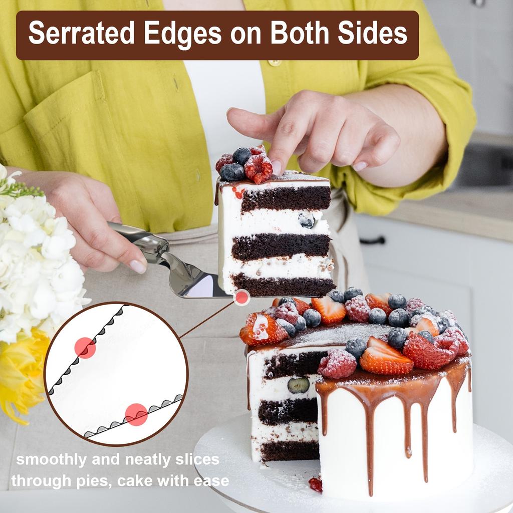 Nerezová ocelová pizza špachtle trojúhelníková špachtle na sýrový koláč pro pečení a vaření