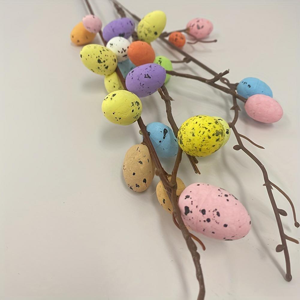 Pastel Easter Egg Decorations Easter Egg Floral Arrangement Easter Floral Arrangement Set with Artificial Egg for Decoration