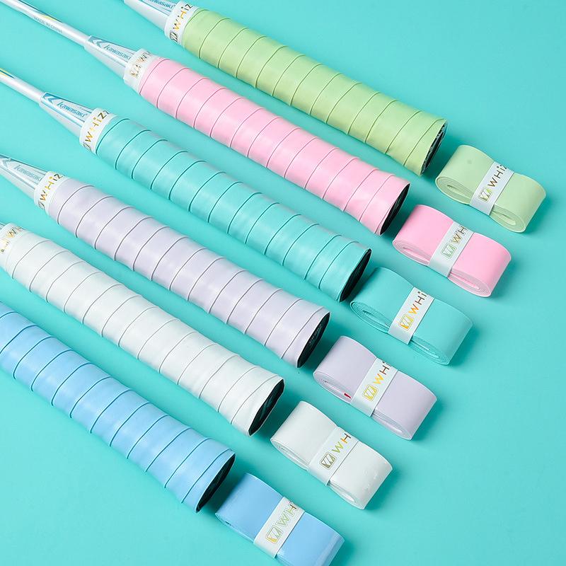 Non-Slip Shock-Absorbing Badminton Racket Grips PU Tennis Badminton Grip Tape Wrap Wear-resistant Sweat-Absorbent Tennis Wrap