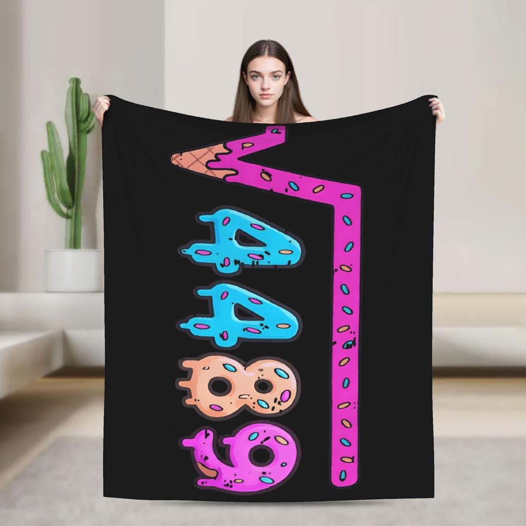 67 Ice Cream Drip Baseball Number 67 Player 67Th Birthday Plush Blankets Child Flannel Bedding Throws For Couch Chair Soft Warm