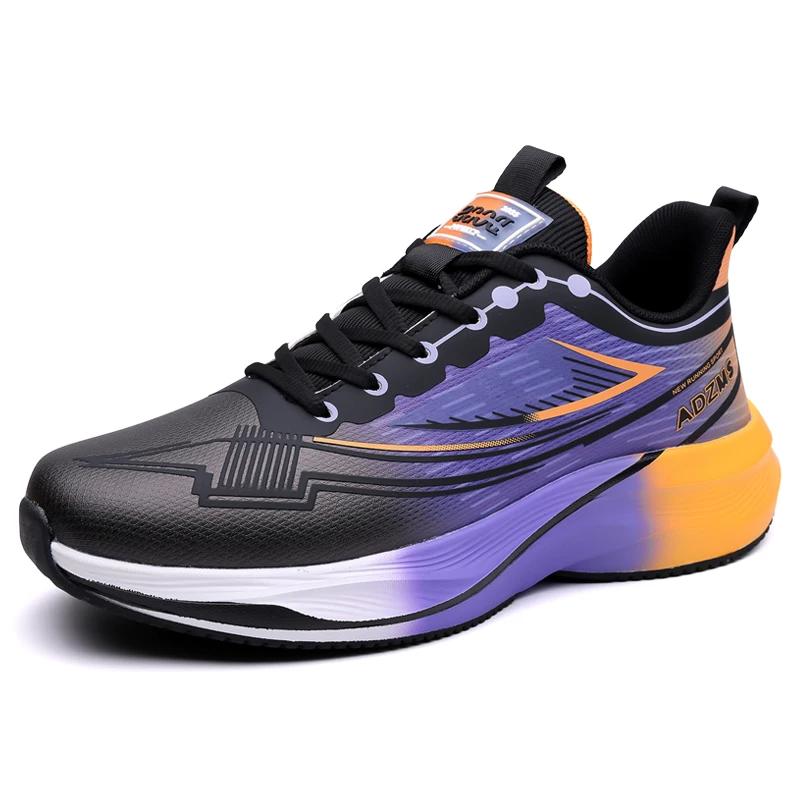 Marathon Sports Running Shoes Men Comfortable Outsole Wear-resistant Nonskid Leisure Outdoor Hiking Sneakers Athletic Shoes Mens