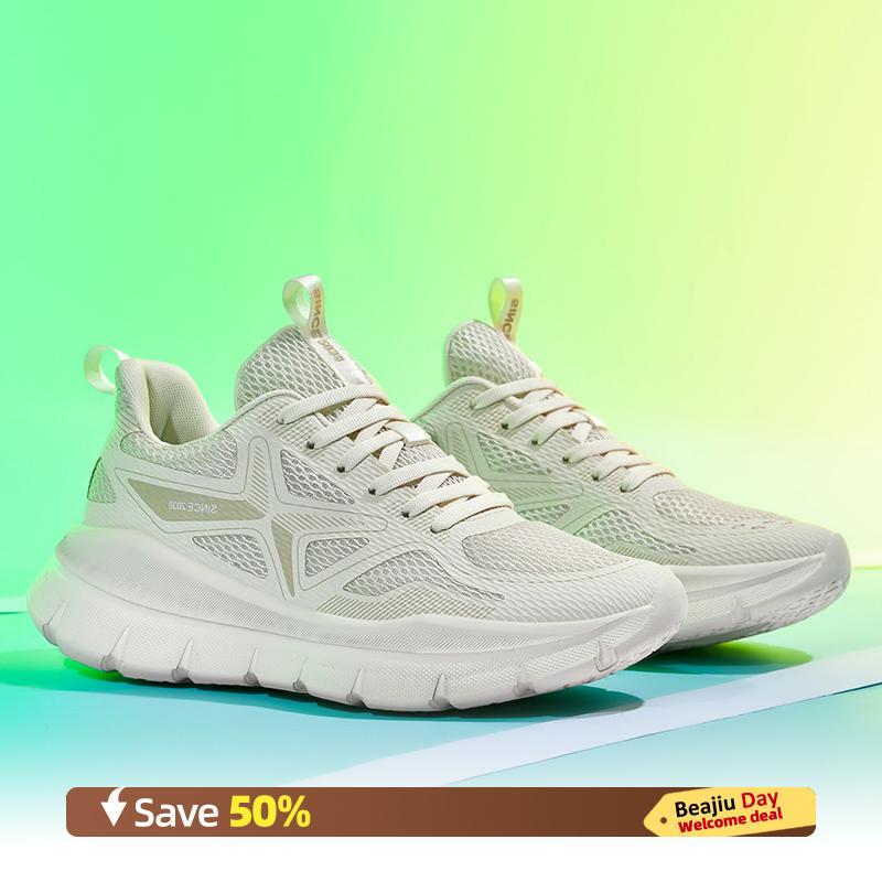 

Мужские спортивные кроссовки для бега, повседневные, марафонские, дышащие, легкие, женские, удобные, спортивные, нескользящие, для ходьбы 36 бежевый