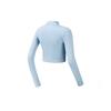 FILA Professional Sports Training Slim Fit Fitness Wear Women tops Blue A11W111183FDB