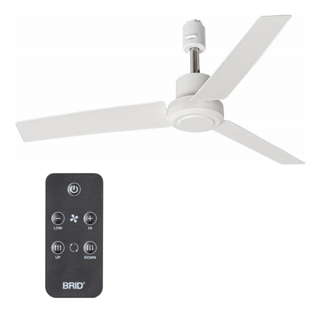 

[BRID Exclusive 6-Month Extended Warranty] Duct Rail Fan DC plus 50 WH, Duct Rail Circulator, Air Circulation, Compact, Simple Design, for Duct