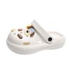 Thick-soled hole shoes for women to wear in summer, soft-soled non-slip new beach nurse baotou semi-cool slippers