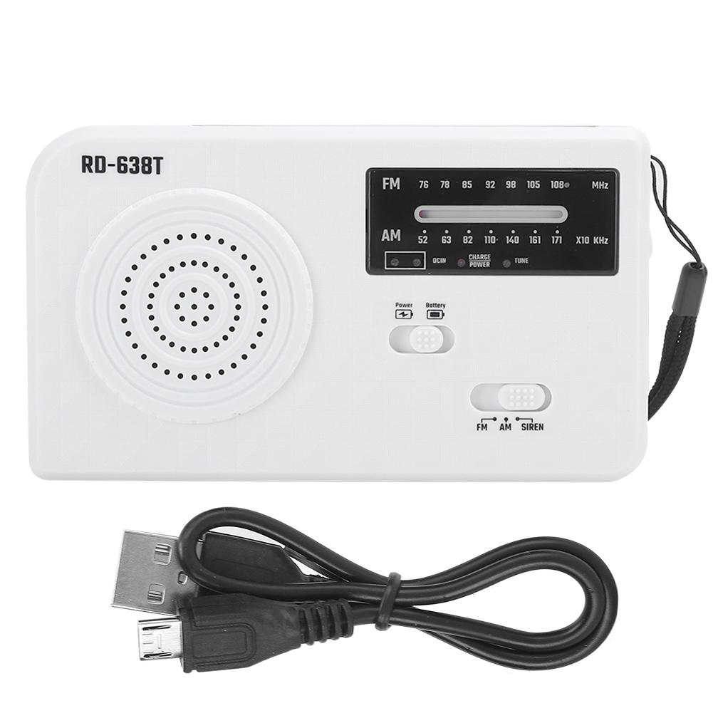 RD638 ABS Solar Energy Emergency Multifunction Hand Crank Radio Support FMCelsiusAM Function