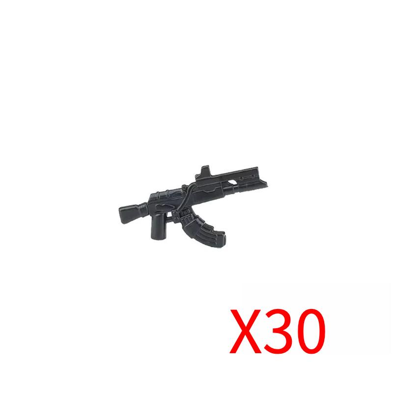 Military Soldiers Figures Weapons Building Blocks Accessories Two-color Guns Assault Sniper Rifles M16 M4 Model Bricks Toy Gift