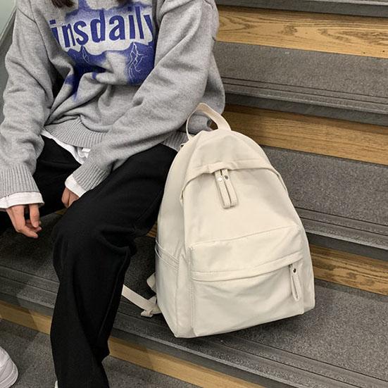 Rucsac de culoare solidă Rucsac pentru femei Geantă de umăr antifurt Geantă de școală versatilă pentru fete adolescente Rucsac de școală