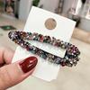New Shiny Rhinestone Elegant Colour BB Hair Clips Women Girl Crystal Hairpin Headdress Fashion Barrettes Hair Accessories Gift