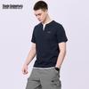 Mark Fairwhale Men's Faux Two-Piece V-Neck T-Shirt