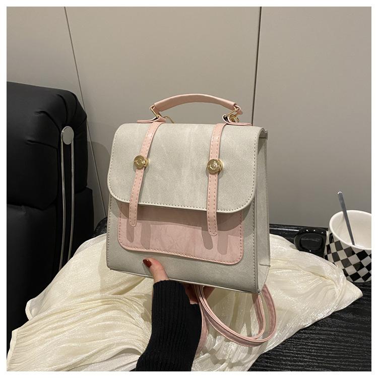 

Тенденция в стиле колледжа повседневный летний новая мода простой плечевой на косу рюкзак женский