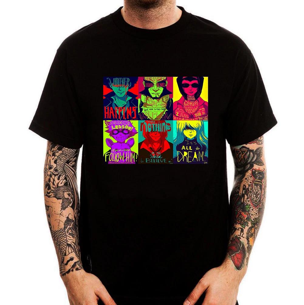 Cowboy Bebop Characters Anime Manga Printed Cotton Trendy T-Shirt Top Tee 110
