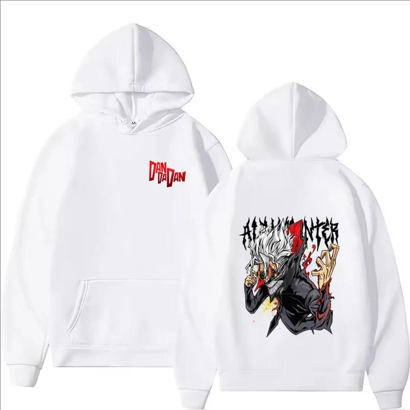 

Японское худи с принтом Dandadan Женское повседневное Харадзюку Хай-стрит Y2K С длинным рукавом Флисовое Осенне-зимнее Пуловер Толстовки S