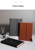 A5 Three-fold Loose-leaf Notebook with Card Slot and Receipt Holder for Office Meetings