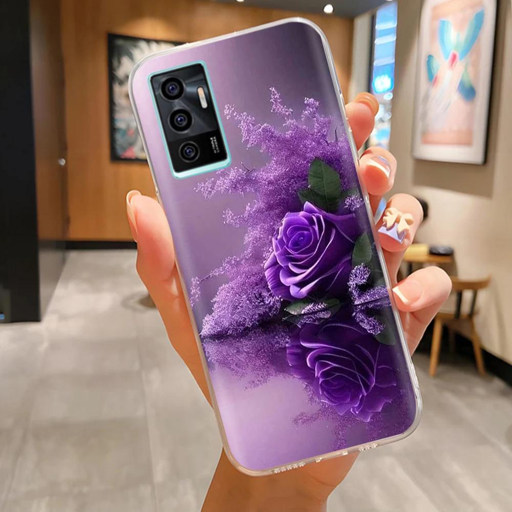 Transparente Handyhülle für Vivo V23e V23 5G V23 Pro Niedlich Weich Glatt Silikon Vollständige Abdeckung Anti-Schock Rückseite für Vivo V2130 V2132