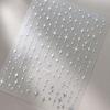 Gold Silver Stamped Starlight Laser Glitter Star Bronzing  Relief Nail Art Decorations Stickers Manicure Decals