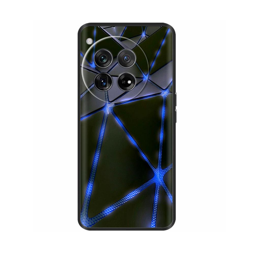 Para OnePlus 12 Funda de Teléfono Negra de TPU Suave Para One plus 12R Carcasa En Oneplus12 5G 1+12 Protector Parachoques Silicona Funda Suave Fundas