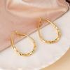 High-End Water Drop Hoop Earrings: 925 Sterling Silver, Light Luxury, Versatile Design for Women
