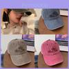 Girls Embroidered Baseball Cap With Adjustable Fit For Summer Sun Protection And Casual Wear