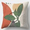 Art Plant Pillowcase 45Cmx45Cm Square Sofa Pillow Cover Abstract Cushion