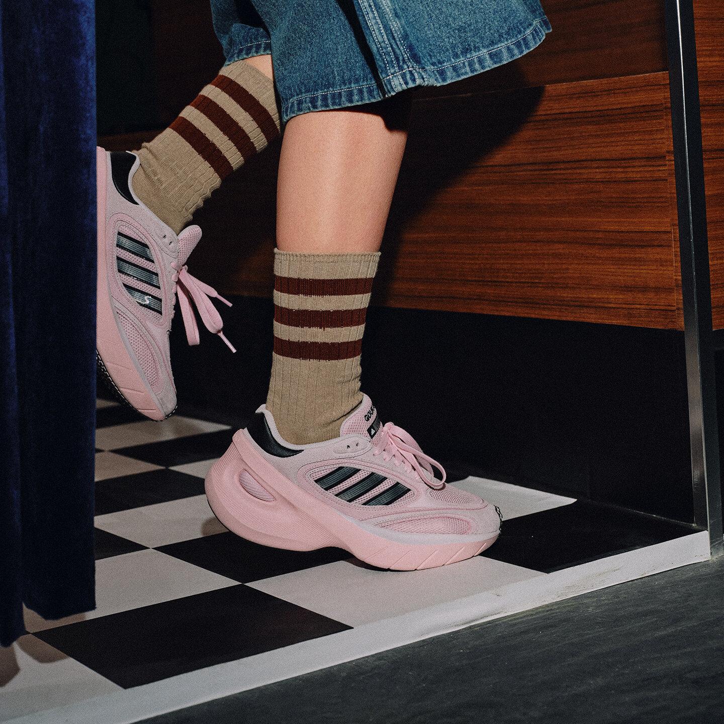 Adidas Adizero Goukana Running Shoes Unisex Pink White 36.5