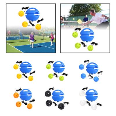 Pickleball Trainer Improve Speed with 26 Holes Pickleball Ball Portable Professional Pickleball Training Base for Beginner