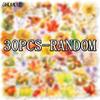 10 30 50Pcs Cartoon Fallen Leaves Stickers Autumn Plants Diy Phone Laptop Guitar Travel Luggage Skateboard Toys Graffiti Sticker