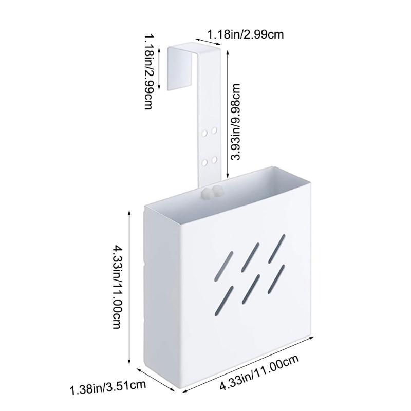 Appendi Detergente per Cassetta WC in Acciaio Inossidabile 304 Resistente Design a Incastro Facile Profondità Regolabile Per Chiusura Coperchio Senza Cuciture