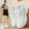 Korean Sneakers Shoes for Women Athletic Woman Footwear Sports Mesh Breathable 2024 New Vulcanized Shoe Cotton Trends H 39 Deals