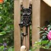 Hollow Owl Hook Wall Hanging Decoration Home Foyer Clothes Couple Cast Iron Black Wrought Iron Garden Courtyard Wall Decoration