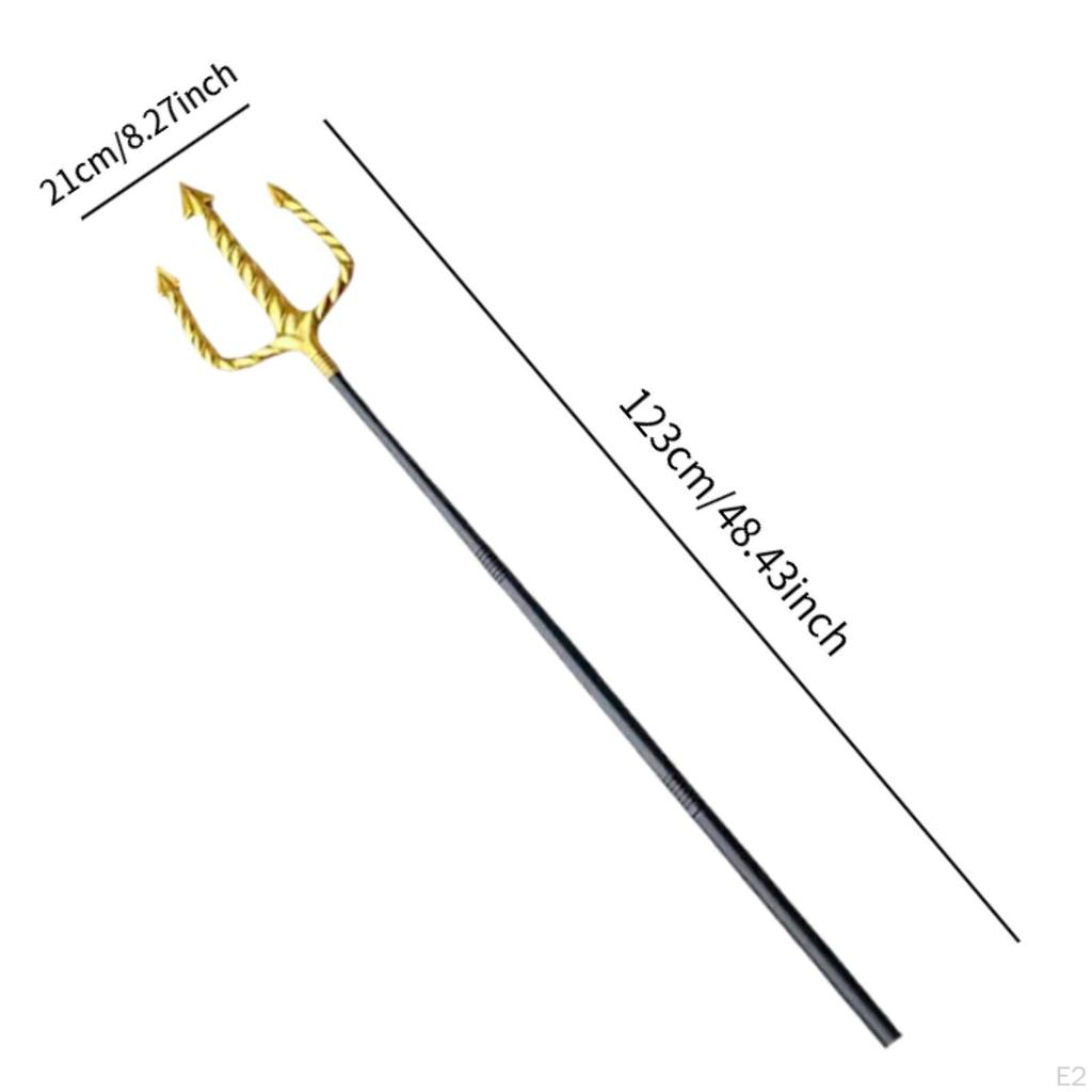 Trident kostiumo aksesuaras 48 colių dekoravimo dovanos Cosplay žaislas Poseidon Prop