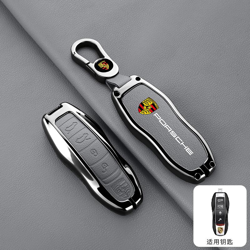 Zinklegering Auto Afstandsbediening Sleutelhoes Shell Fob Cover Beschermer Voor Porsche Cayenne 911 996 Macan Panamera Boxster 986 987 Sleutelhanger