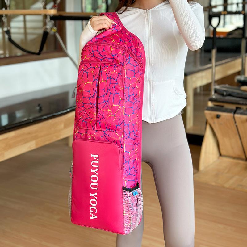 Multifunktionale Yogatasche Große Sportmatten-Tasche Rucksack mit großem Fassungsvermögen Wasserdichte Pilates-Mattenhülle Nylon Yoga-Träger ohne Matte