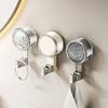Rotating Suction Cup Hooks with Vacuum Lock Heavy-Duty Waterproof Hooks Reusable Space-Saving Organizer for Bathroom Kitchen