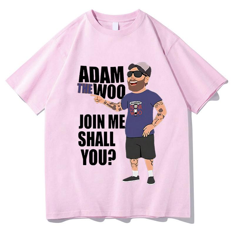 Adam The Woo 2026 T-Shirts Buchstabendruck Fans Mode Unisex Streetwear Unisex Damenbekleidung Hip Hop Baumwolle Herren T-Shirts Druck-T-Shirts