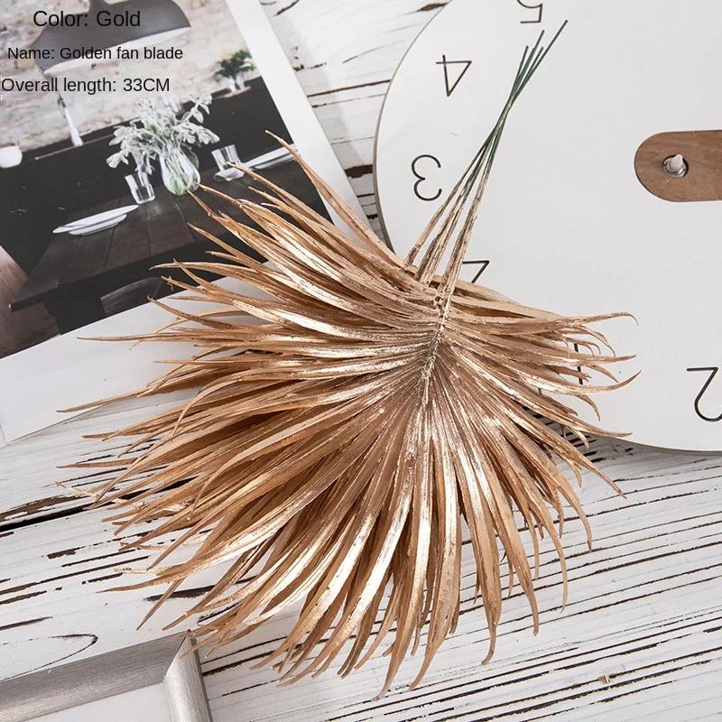 

6 шт./компл. искусственный цветок золотой рождественский цветок новогодний цветок спрей золотые аксессуары украшение дома рождественские искусственные цветы