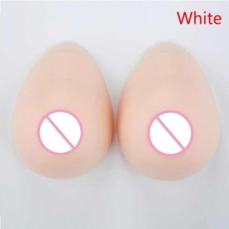 New Silicone Breast Form Waterdrop Shaped Fake Breast Self-Adhesive Padded Bra for Transgender