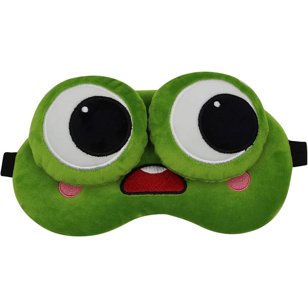 Cartoon Frog Big Eye Mask Breathable Shading Ice Sleep 3D Breathable Lunch Break Eye Mask Holiday Gift