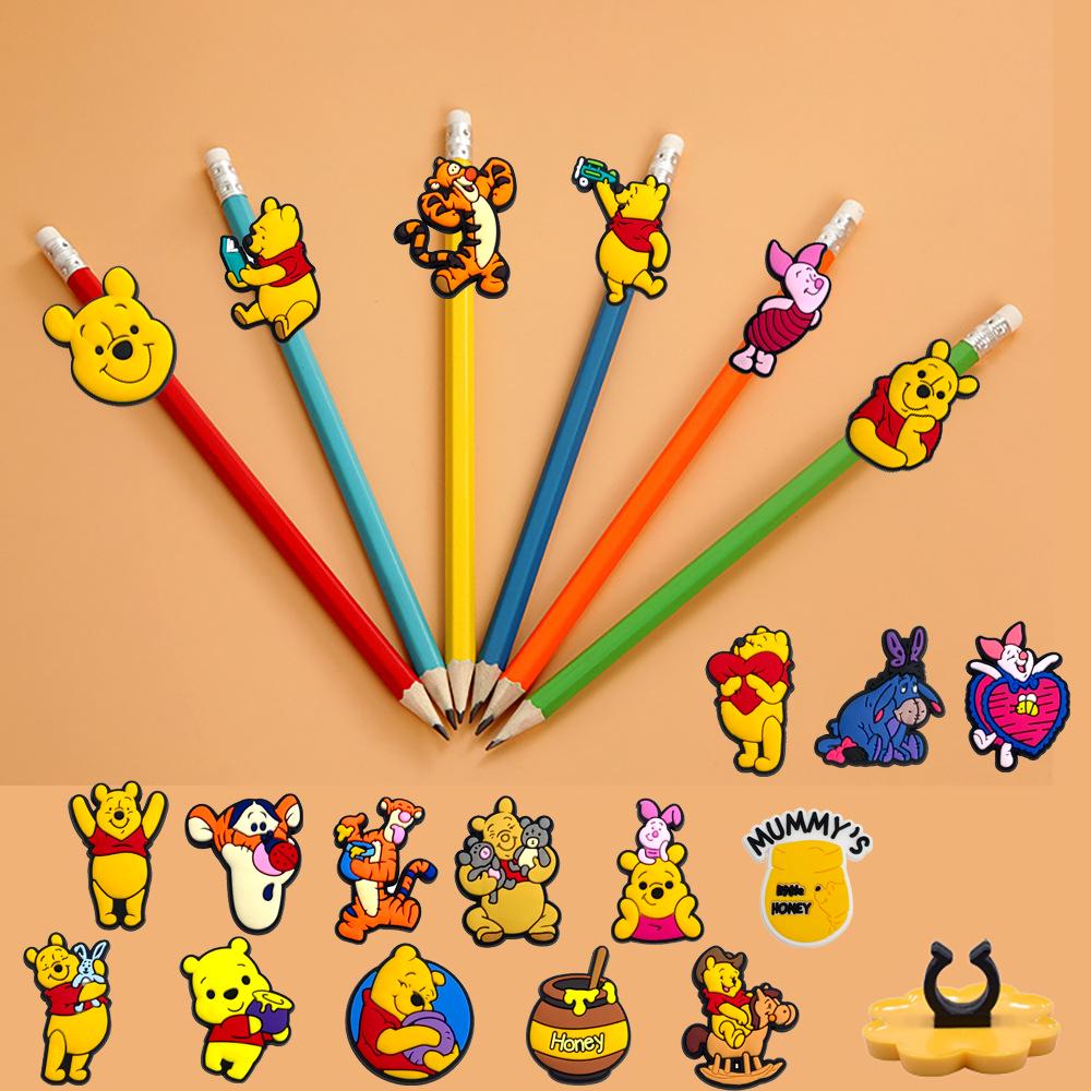 Winnie the Pooh Pen Clip & Personalized Straw Decoration Accessories