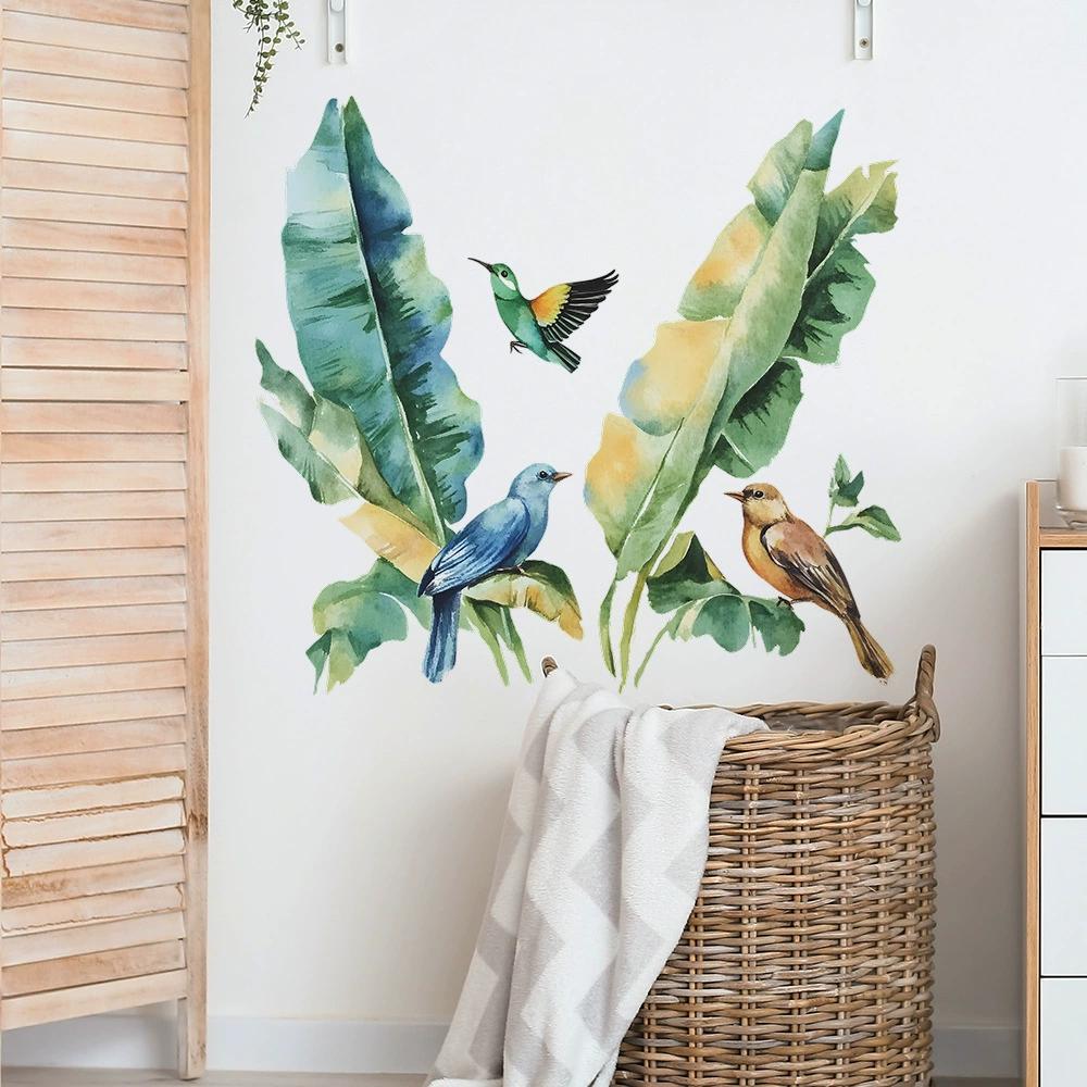 

Cartoon Cute Bird Nest Wall Stickers - Self-adhesive Branch Decals for Kids Bedroom & Entryway Decor 30x90cm 2pcs
