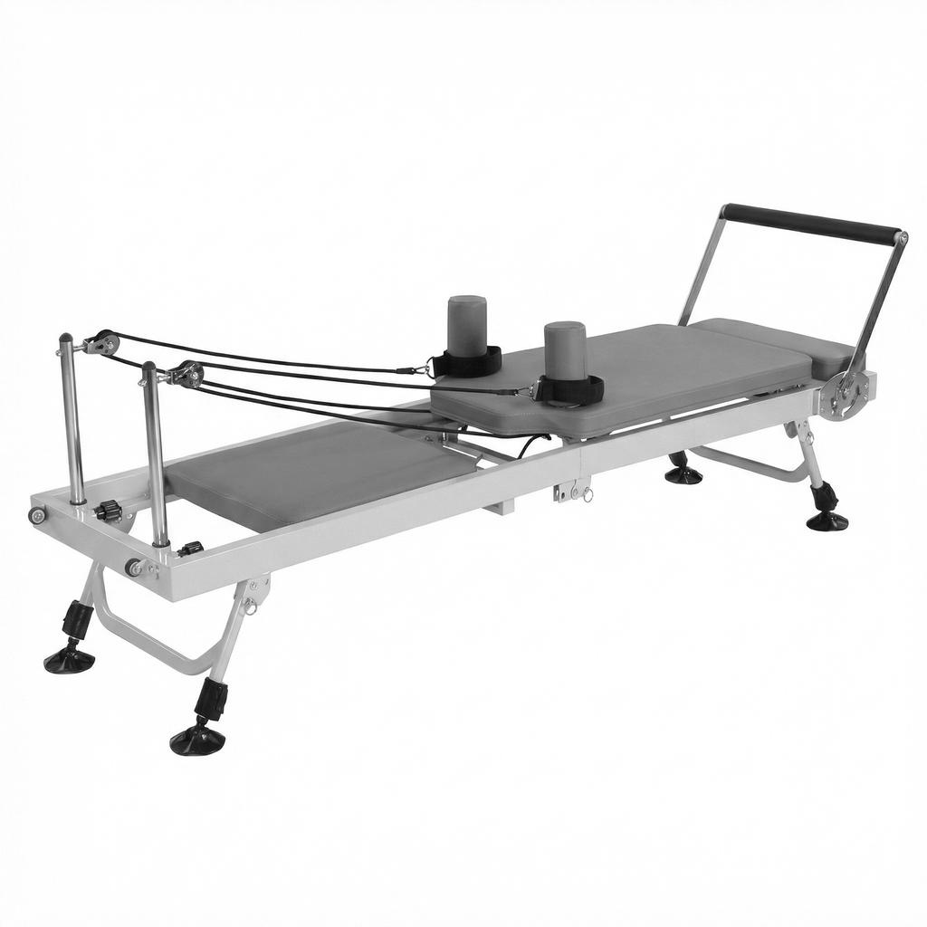 78 In Smooth Glide Carriage Reformer with Springs Resistance Movable Fitness Equipment 300 LBS Capacity for Home And Studio Use