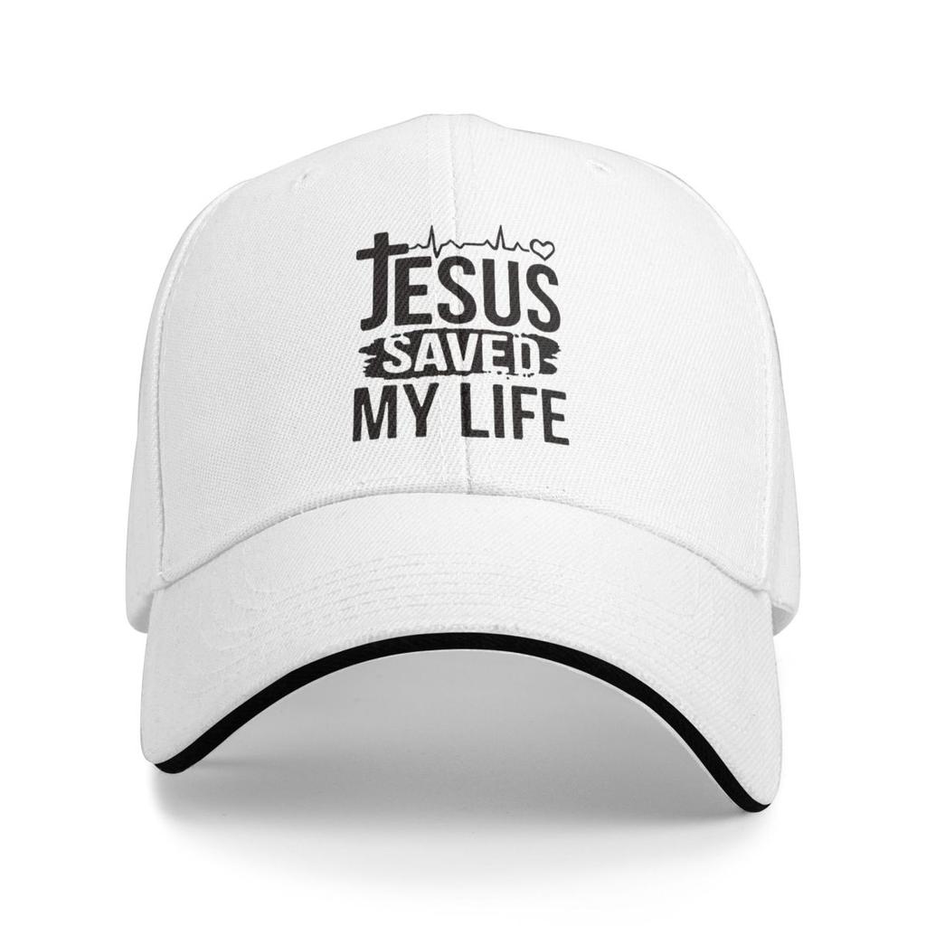 Unisex Baseball Hats Jesus Saved My Life Logo Outdoor Streetwear Summer Sports Baseball Caps Hip Hop Cap Casquette Hats