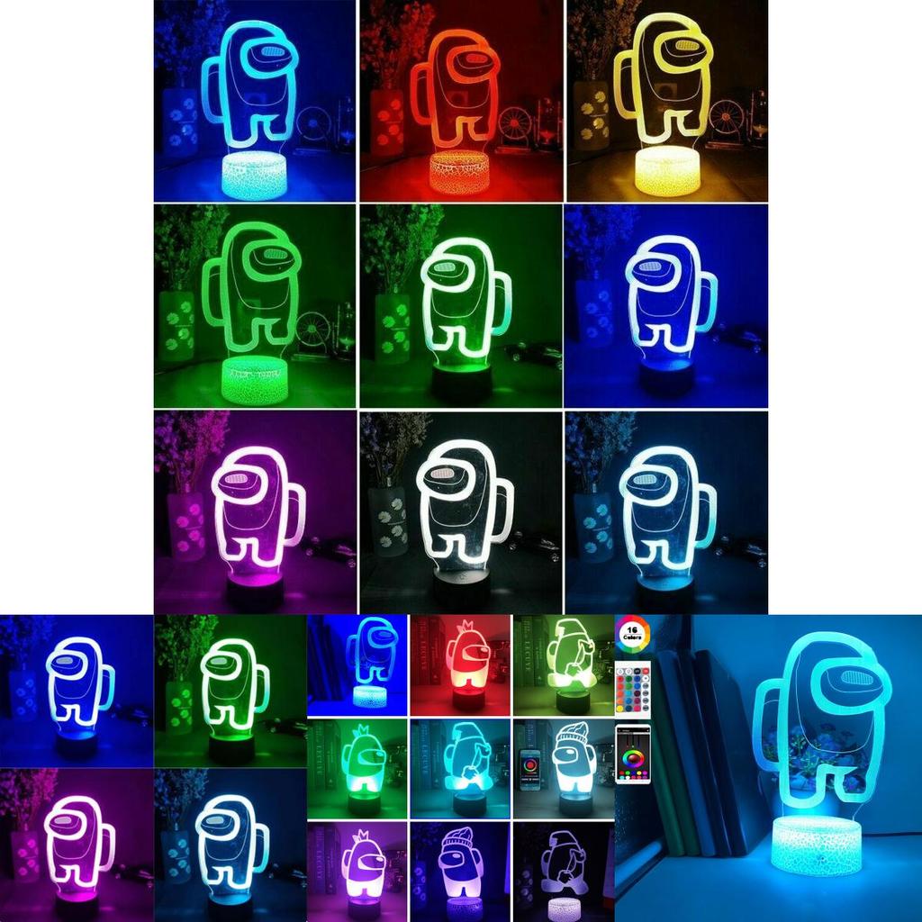 Nacht Betrüger Licht 3D Illusion LED Nachttischlampe Weihnachtsgeschenk Heimdeko