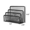 Wishacc Desk Mail Organizer Small File Holders Letter Metal Mesh Document/Filing/Folders/Paper Organizer for Desktop - Efficien