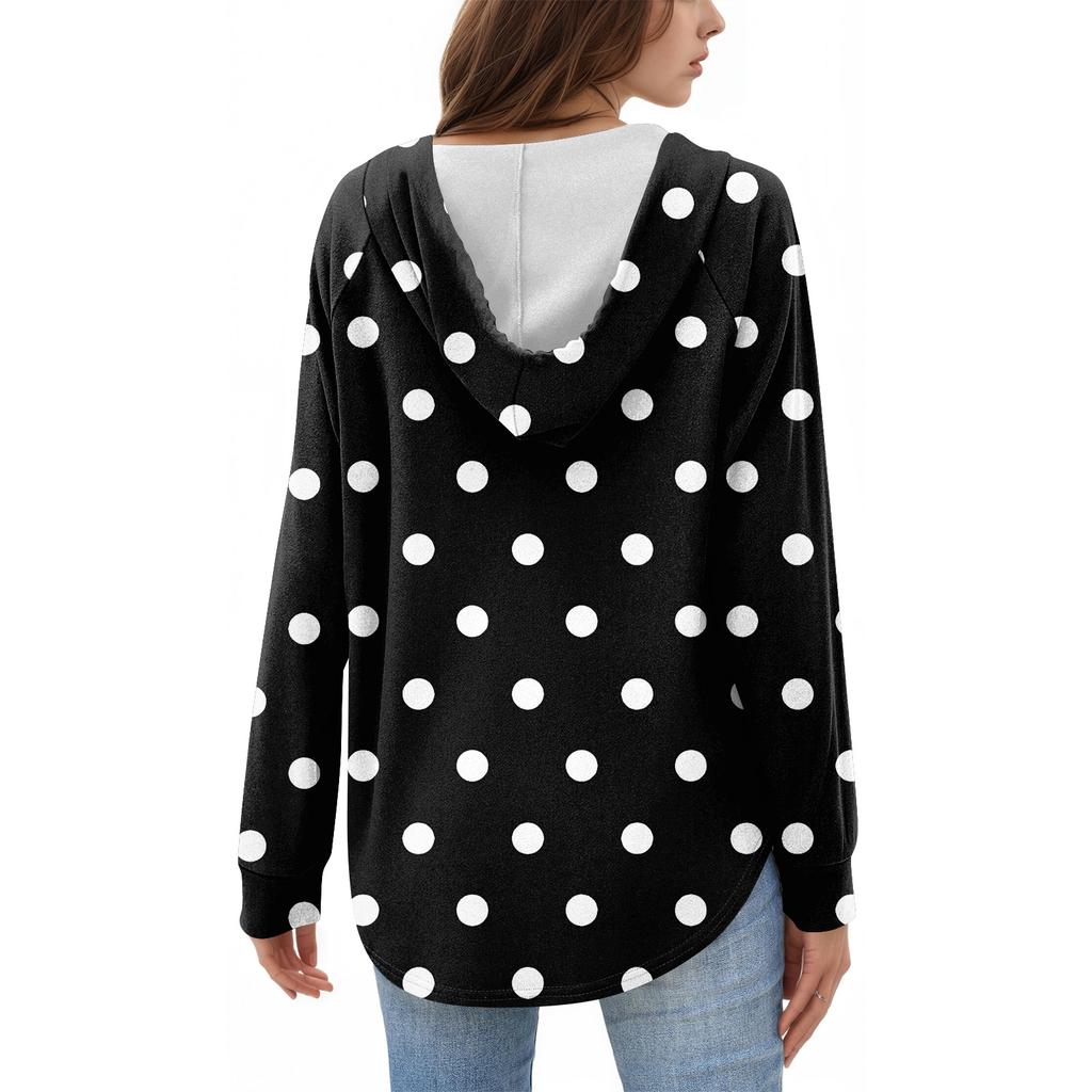 Women's Fashion Women's Lightweight Long Sleeve Pullover With Pockets Preppy Graphic Hoodie