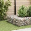 VidaXL Raised Bed Cube Gabion Raised Planter for Flowers Plants Stone Basket Garden Patio Outdoor Wire 145649