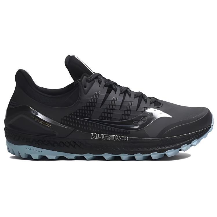SAUCONY Comfortable Versatile Shock Absorbing Durable Low Top Casual Running Shoes Men Sneaker Black Blue S20449-3