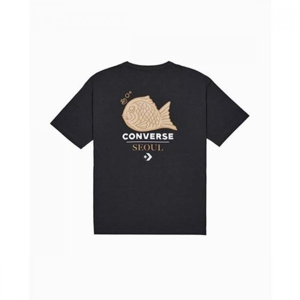 Converse Seoul CiTy Graphic T shirT Dark maTTer Mch647 Gda