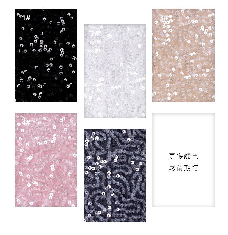 Sequin 3cm Velvet Fabric Crystal Bead Embroidery PET Dress Bag Shoe Material Sequin Embroidery Fabric