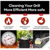 Grill Brush Labor Saving Replaceable Cleaning Top Barbecue Grill Cleaning Brush for Flat Top Griddle
